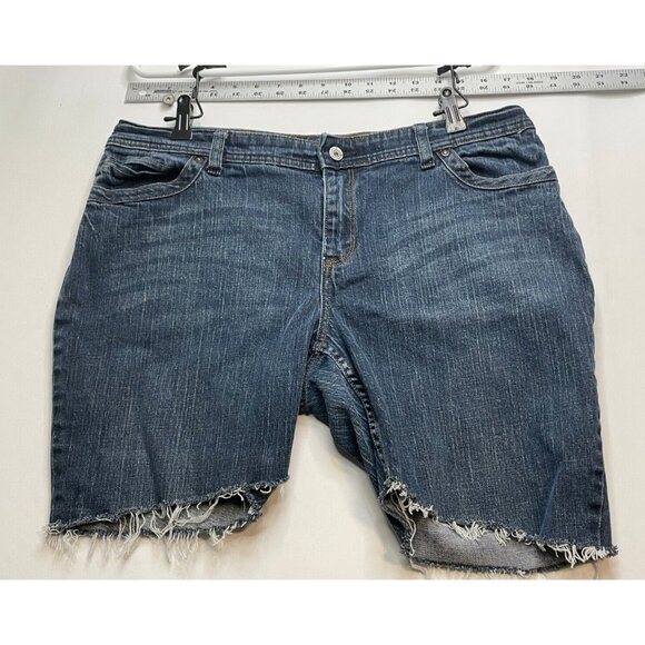 A.N.A. A New Approach cut off shorts womens 14 35 x 6 blue - Picture 1 of 6